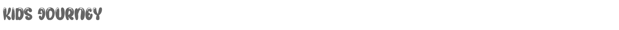 Sample characters Kids Journey Font